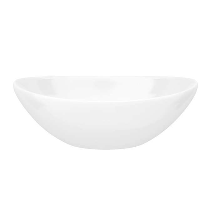 Venice Linea Rustic Oak Countertop Basin Unit - 600mm 2 Drawer with Oval Gloss White Basin