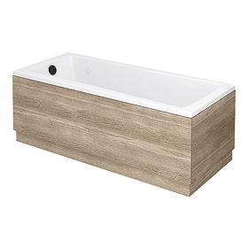 Venice Linea Rustic Oak Single Ended Bath