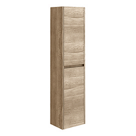 Venice Linea Rustic Oak Wall Hung Tall Storage Unit