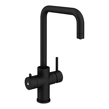 Venice Matt Black 4-in-1 Instant Boiling Water Kitchen Tap with Boiler & Filter  In Bathroom Large I
