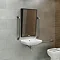 Venice Matt Black 500 x 800mm Angled Mirror Profile Large Image