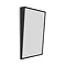 Venice Matt Black 500 x 800mm Angled Mirror Large Image