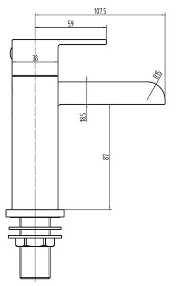 Venice Matt Black B-Shaped Complete Bathroom Package