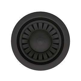 Venice Matt Black Basket Strainer Kitchen Sink Waste