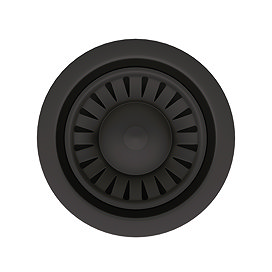 Venice Matt Black Basket Strainer Kitchen Sink Waste