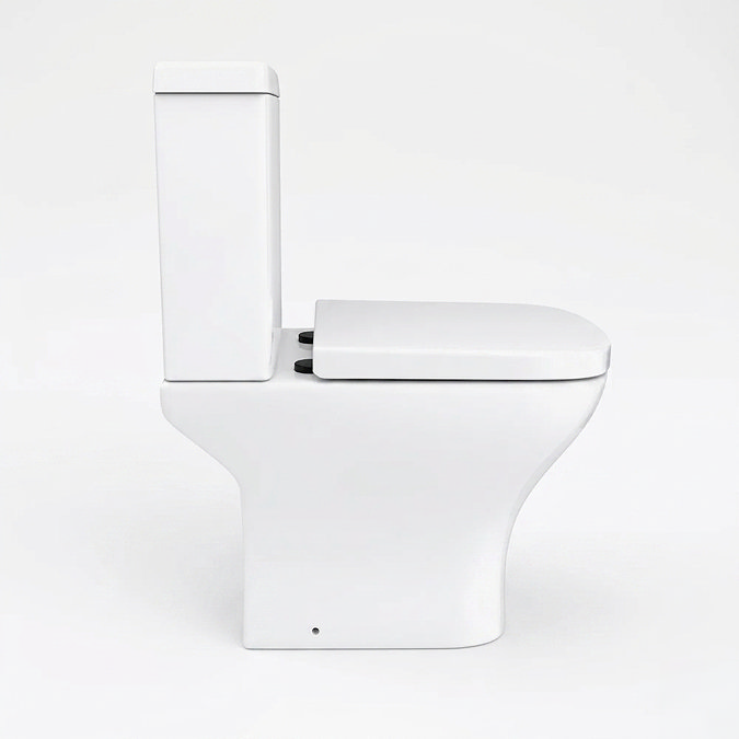 Venice Matt Black Complete Modern Bathroom Package with L-Shaped Bath