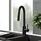 Venice Matt Black Kitchen Sink Mixer with Pull-Out Hose and Spray Head