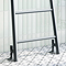 Venice Matt Black Leaning Ladder 1800 x 500mm Heated Towel Rail