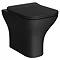 Venice Matt Black Back to Wall Pan with Soft Close Seat