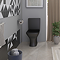 Venice Matt Black Modern Toilet with Soft Close Seat