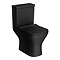 Venice Matt Black Modern Toilet + Soft Close Seat