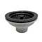 Venice Matt Black Plastic Basket Strainer Kitchen Sink Waste