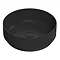 Venice Matt Black Round Counter Top Basin - 350mm Diameter Large Image