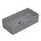 Venice Matt Grey Rectangular Counter Top Basin - 465 x 235mm Large Image