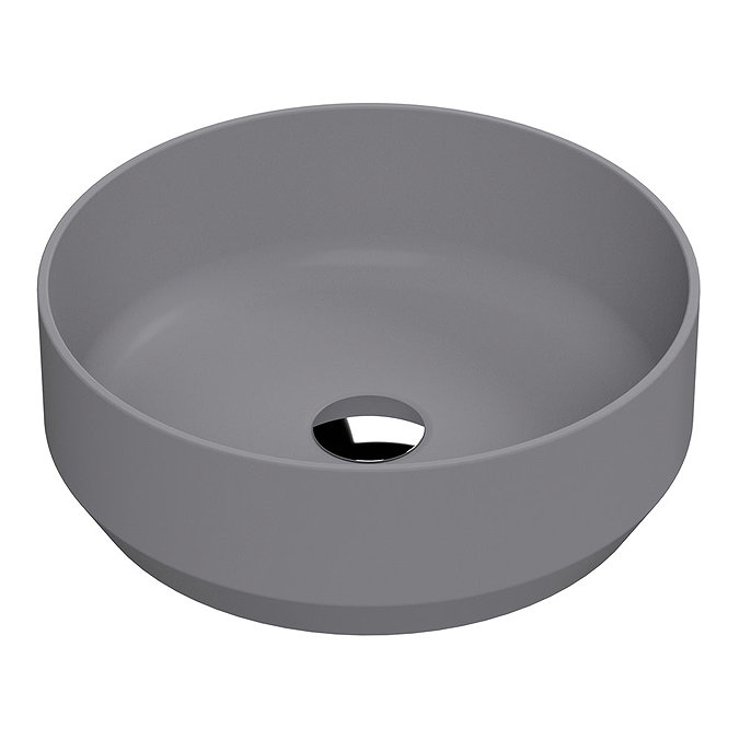 Venice Matt Grey Round Counter Top Basin - 350mm Diameter  Profile Large Image