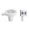 Venice Matt White Basket Strainer Kitchen Sink Waste with Rectangular Overflow Plate