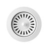 Venice Matt White Basket Strainer Kitchen Sink Waste