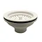 Venice Matt White Plastic Basket Strainer Kitchen Sink Waste