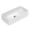 Venice Matt White Rectangular Counter Top Basin - 465 x 235mm Large Image