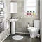 Venice Modern Corner Toilet + Soft Close Seat  Feature Large Image