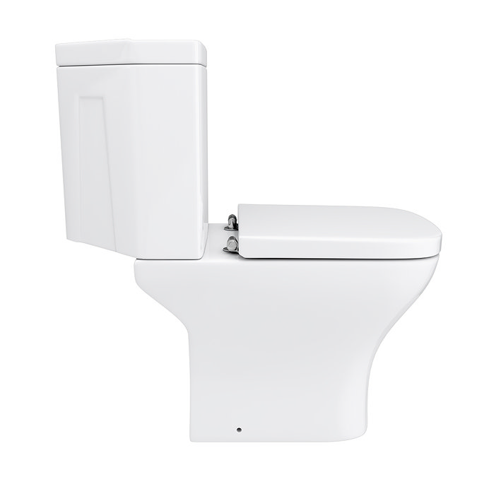 Venice Modern Corner Toilet + Soft Close Seat  In Bathroom Large Image