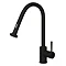 Venice Modern Kitchen Mixer Tap with Pull Out Spray & Swivel Spout - Matt Black Large Image
