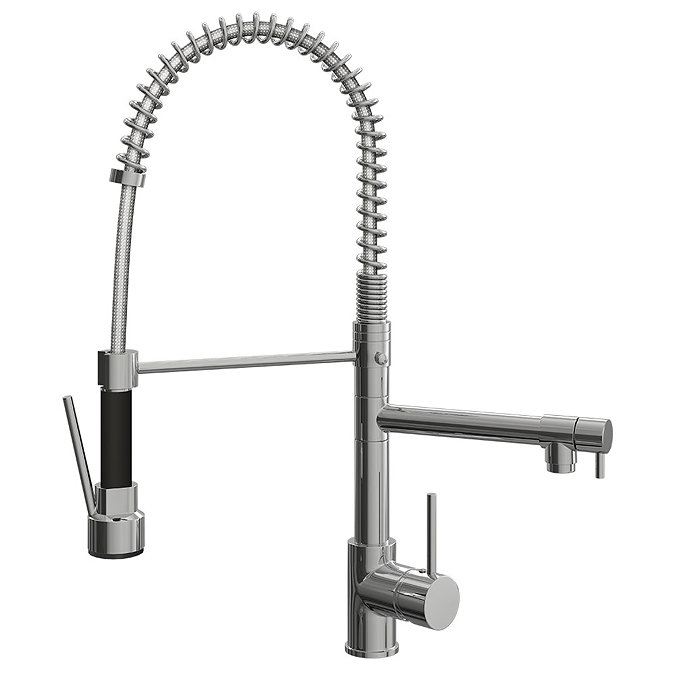 Venice Modern Kitchen Mixer Tap with Swivel Spout & Directional Spray - Chrome Large Image