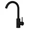 Venice Modern Kitchen Mixer Tap with Swivel Spout - Matt Black Large Image