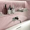 Venice Modern Round Wall Mounted Bath or Basin Mixer - Chrome / Matt Black  Profile Large Image