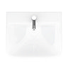 Venice Modern Short Projection Basin & Pedestal (550mm Wide - 1 Tap Hole) In Bathroom Large Image
