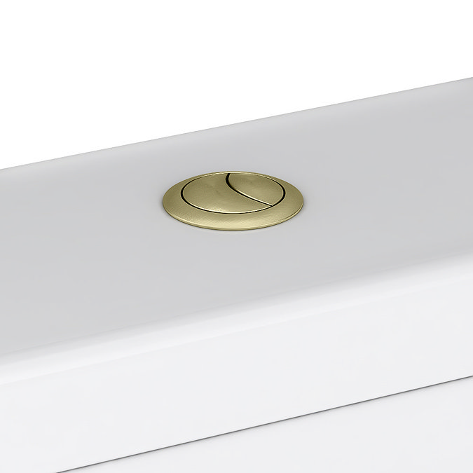 Venice Modern Toilet with Soft Close Seat (Brushed Brass Flush + Hinges)