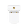 Venice Modern Toilet with Soft Close Seat (Brushed Brass Flush + Hinges)