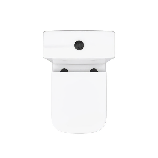 Venice Modern Toilet with Soft Close Seat (Matt Black Flush + Hinges)