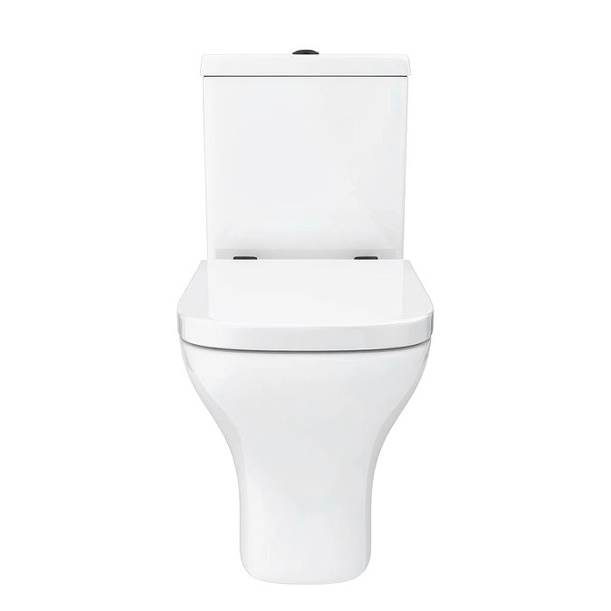 Venice Modern Toilet with Soft Close Seat (Matt Black Flush + Hinges)