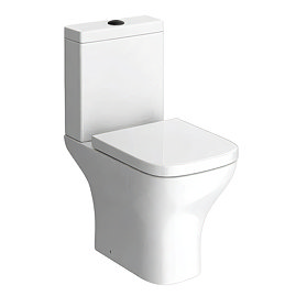 Venice Modern Toilet with Soft Close Seat (Matt Black Flush + Hinges)