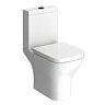 Venice Modern Toilet with Soft Close Seat (Matt Black Flush + Hinges)