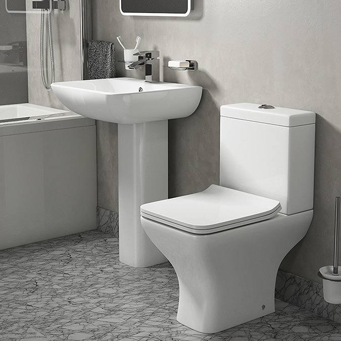 Venice Modern Toilet with Soft Close Slimline Seat Standard Large Image