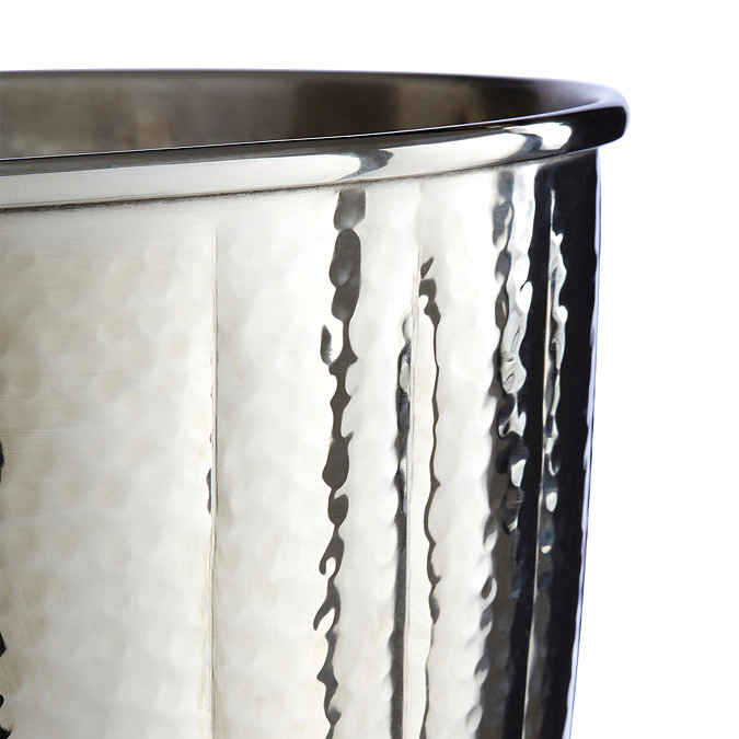 Venice Nickel Hammered Waste Bin