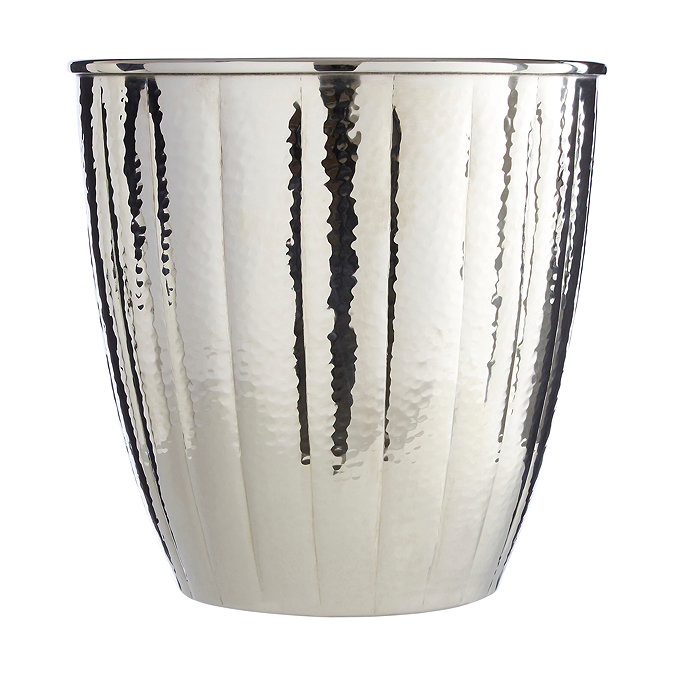 Venice Nickel Hammered Waste Bin