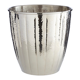 Venice Nickel Hammered Waste Bin