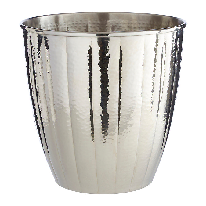 Venice Nickel Hammered Waste Bin