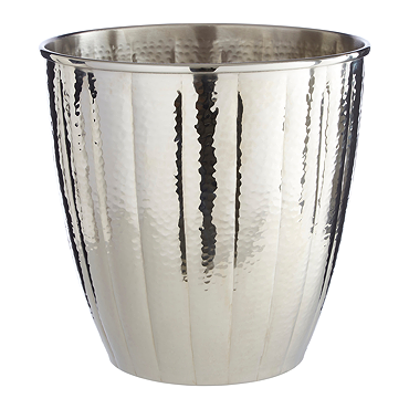 Venice Nickel Hammered Waste Bin