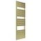 Venice Pannello Heated Towel Rail - Brushed Brass (1512 x 500mm) Large Image