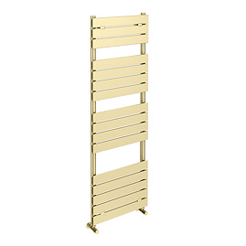 Venice Pannello Heated Towel Rail - Brushed Brass (1512 x 500mm)