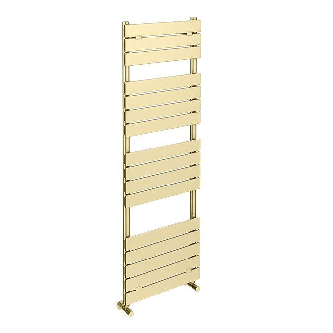 Venice Pannello Heated Towel Rail - Brushed Brass (1512 x 500mm)