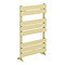 Venice Pannello Designer Heated Towel Rail - Brushed Brass (H840 x W500mm)