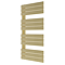 Venice Pannello Offset Heated Towel Rail - Brushed Brass (1130 x 500mm)