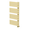Venice Pannello Offset Heated Towel Rail - Brushed Brass (1130 x 500mm)