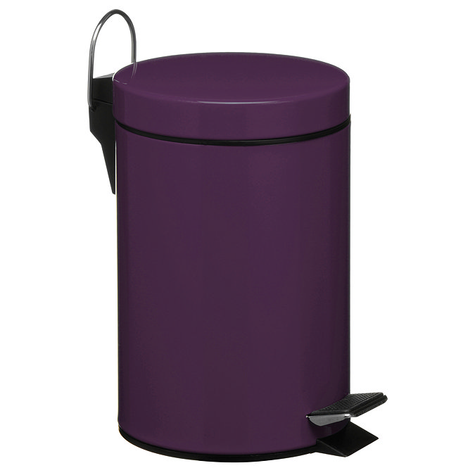 Venice Purple 3 Litre Pedal Bin