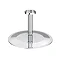 Venice Round Chrome / Matt Black Shower System with Concealed Valve + Ceiling Mounted Head  Profile 